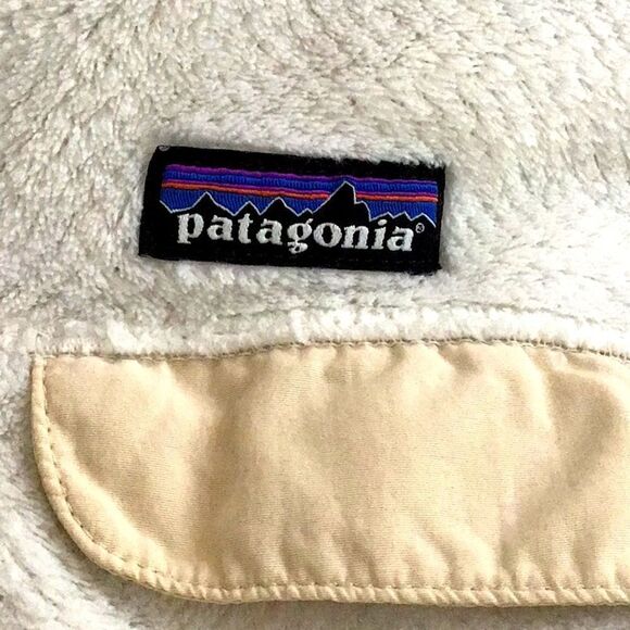 Patagonia RE-TOOL White Cream Quarter Snap Fleece Polartec Performance Pullover - Picture 13 of 16
